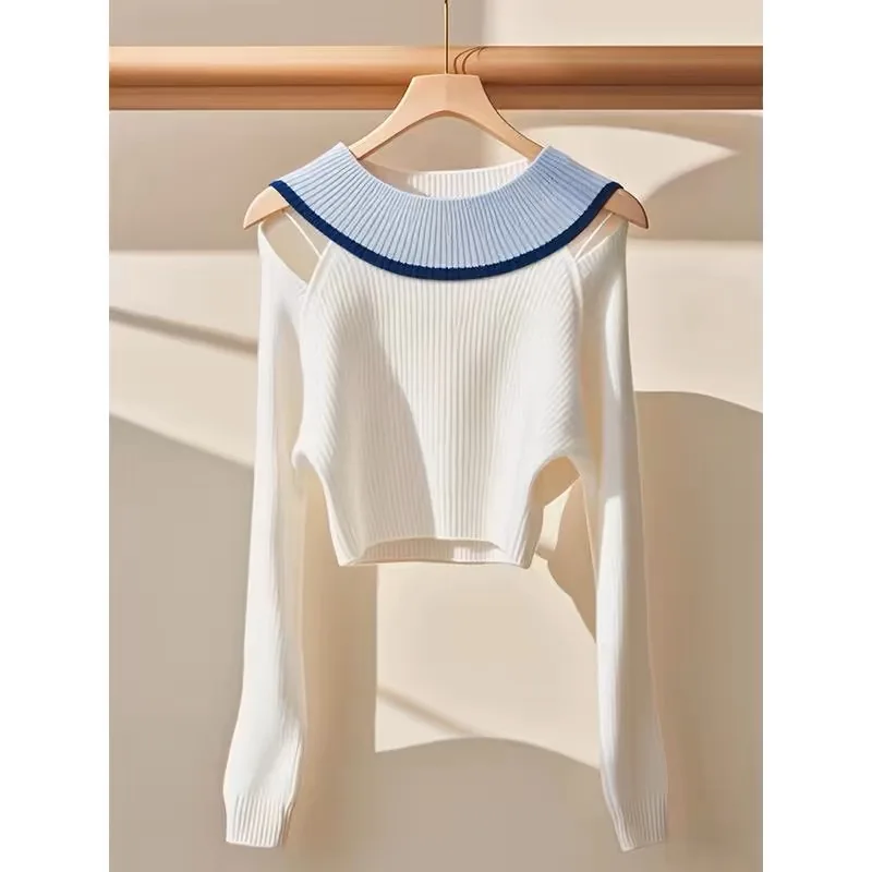 Autumn Winter Fashion Off Shoulder Soft Sweaters Women's Clothing Elegant Slim O-neck Knitted Pullovers
Autumn Winter Fashion Off Shoulder Soft Sweaters Women's Clothing Elegant Slim O-neck Knitted Pullovers
