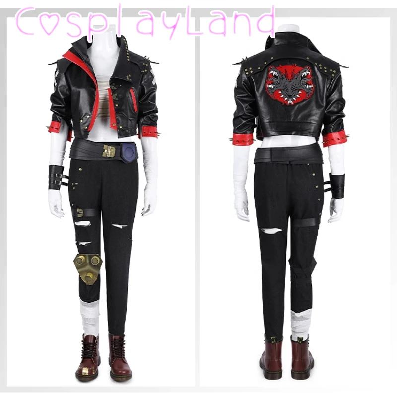 Game LOL Arcane Vi Cosplay Costume Black Leather Vi Coat Halloween Christmas New Year Cosplay Outfit Custom Size Vi Costume
Game LOL Arcane Vi Cosplay Costume Black Leather Vi Coat Halloween Christmas New Year Cosplay Outfit Custom Size Vi Costume