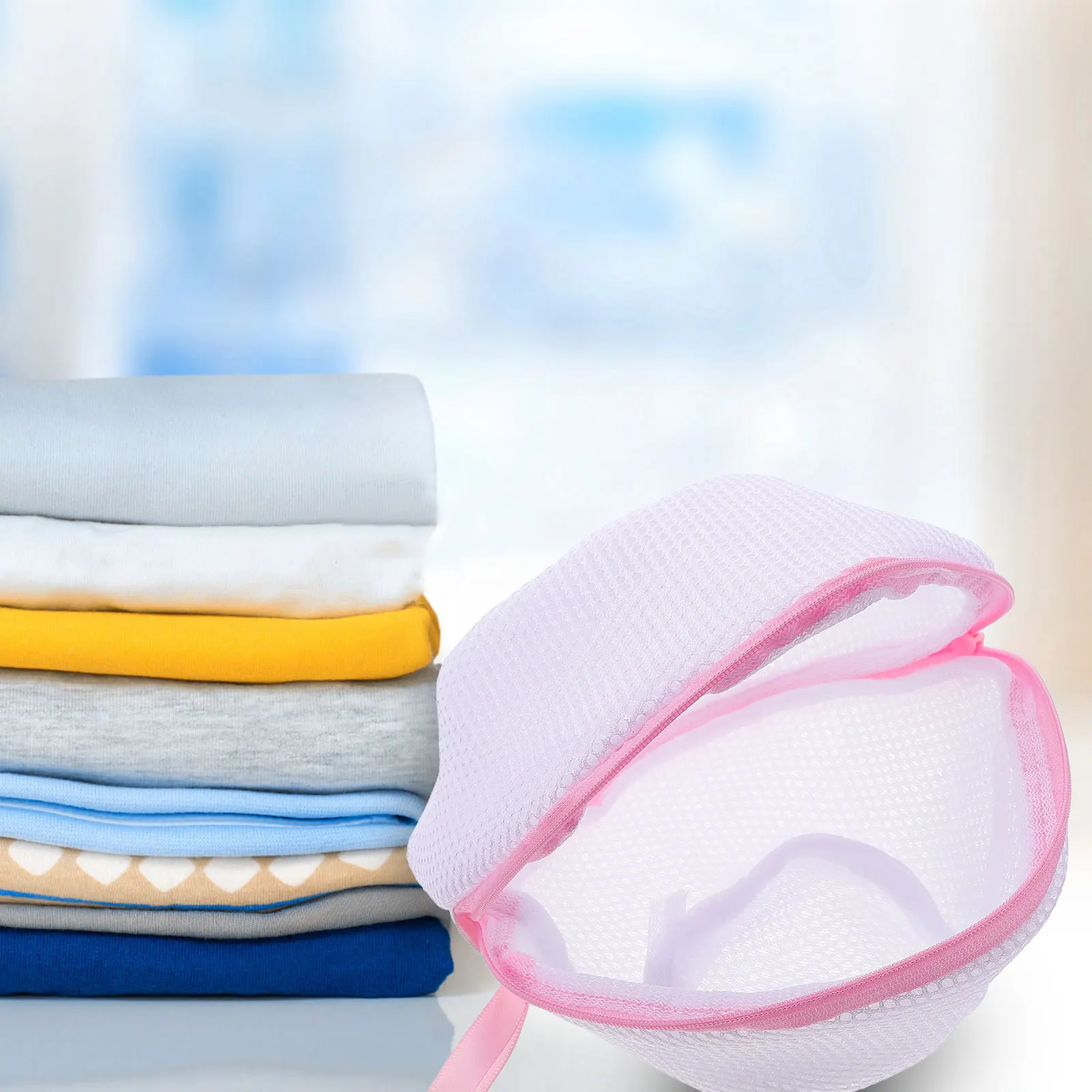 1Pcs Bra Laundry Protection Bag Thickened Zipper Mesh Washing Bag for Underwear Socks Travel Storage Organizer Anti-Deformation
1Pcs Bra Laundry Protection Bag Thickened Zipper Mesh Washing Bag for Underwear Socks Travel Storage Organizer Anti-Deformation