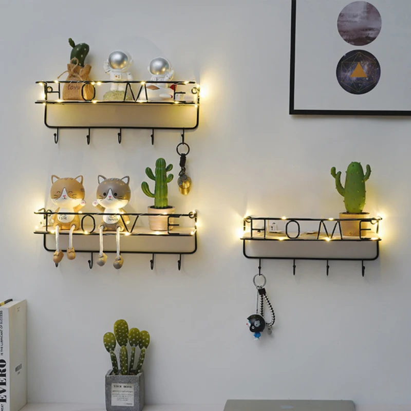 Wall-mounted Wrought Iron Storage Rack Wall Shelf Hook For Living Room Flower Pot Decoration Display Stand Bathroom Accessories
Wall-mounted Wrought Iron Storage Rack Wall Shelf Hook For Living Room Flower Pot Decoration Display Stand Bathroom Accessories