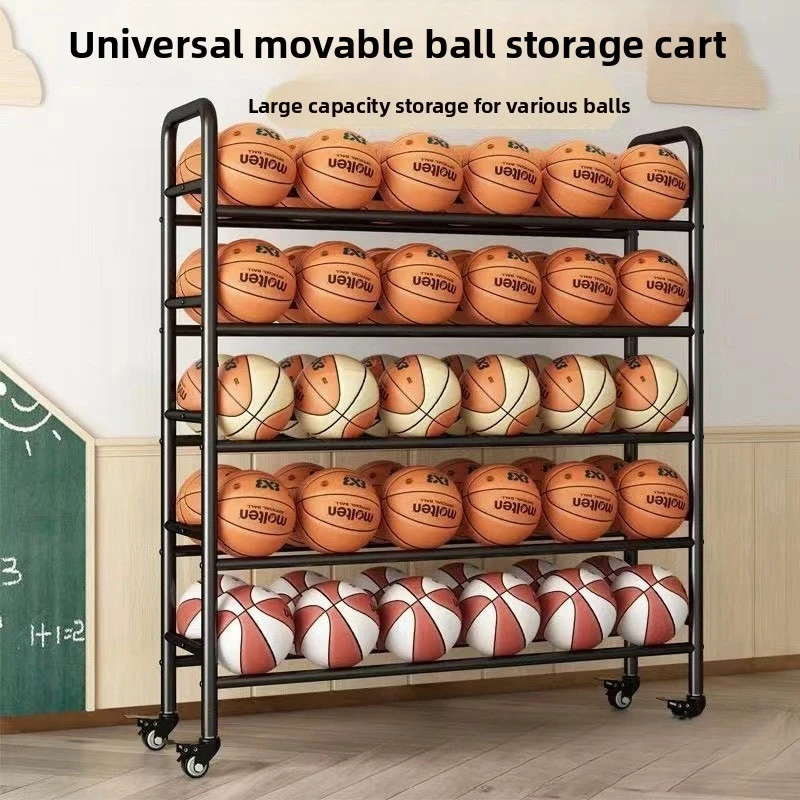 Minimalist Classic Basketball storage rack School basketball rack Volleyball football stadium Movable cart Ball storage rack
Minimalist Classic Basketball storage rack School basketball rack Volleyball football stadium Movable cart Ball storage rack