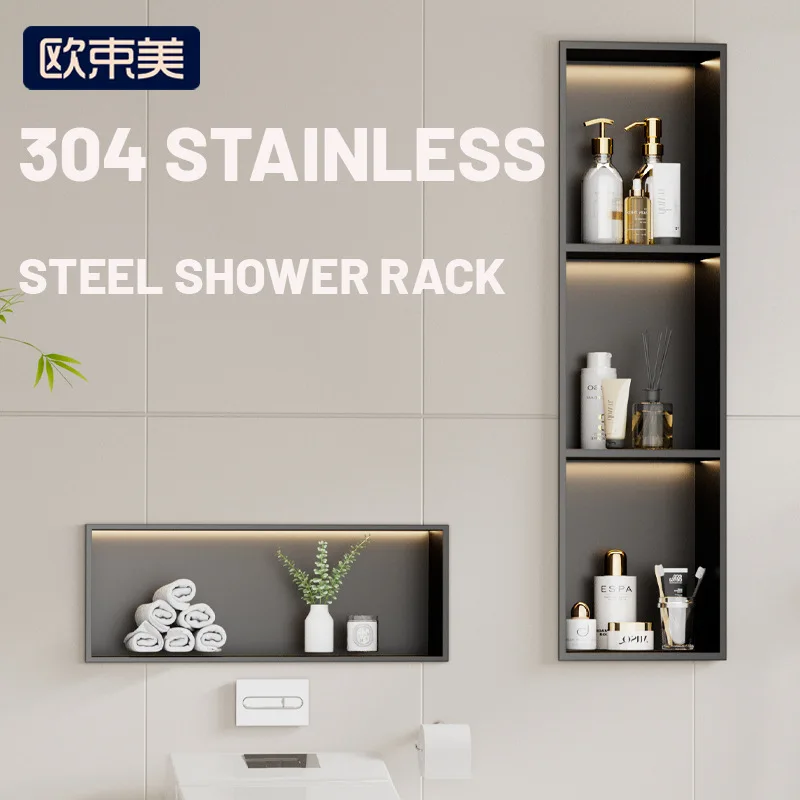 Amazon Stainless Steel Shower Rack Bathroom Embedded Toilet Storage Shower Room Storage Embedded Niche Cross Border
Amazon Stainless Steel Shower Rack Bathroom Embedded Toilet Storage Shower Room Storage Embedded Niche Cross Border