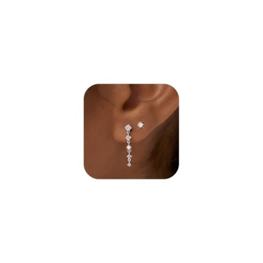 Bheop Gold Silver Earrings Set for Women 14K Gold Silver Plated Dangle Studs Hoop Huggie Earring Pack Multiple Piercing Dainty
Bheop Gold Silver Earrings Set for Women 14K Gold Silver Plated Dangle Studs Hoop Huggie Earring Pack Multiple Piercing Dainty