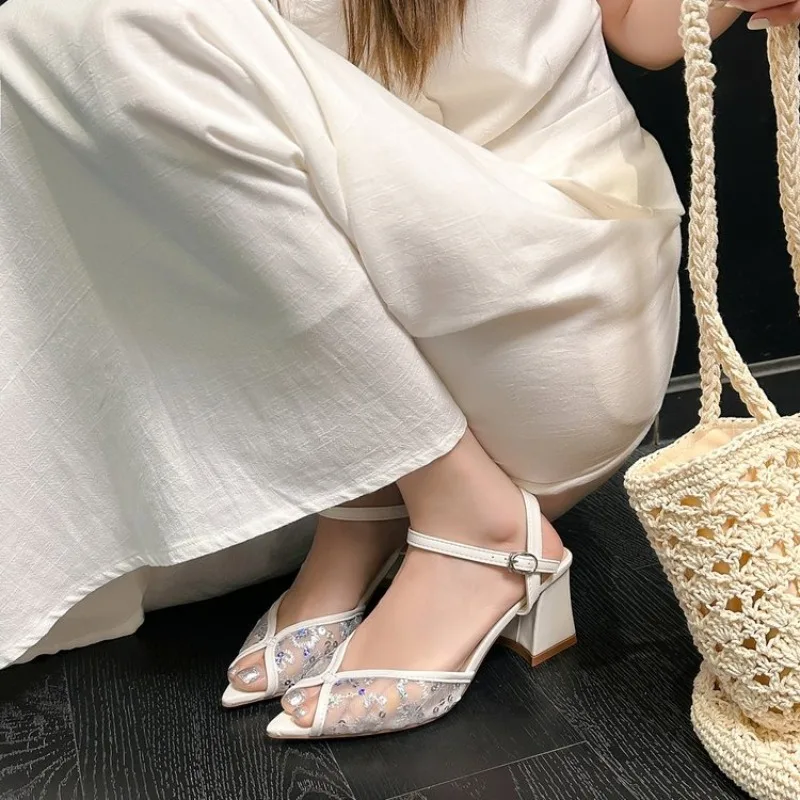 Sharp Pointed Thin Heel Open Toe Sandals 2026 New Lace Single Strap Single High Heels
Sharp Pointed Thin Heel Open Toe Sandals 2026 New Lace Single Strap Single High Heels