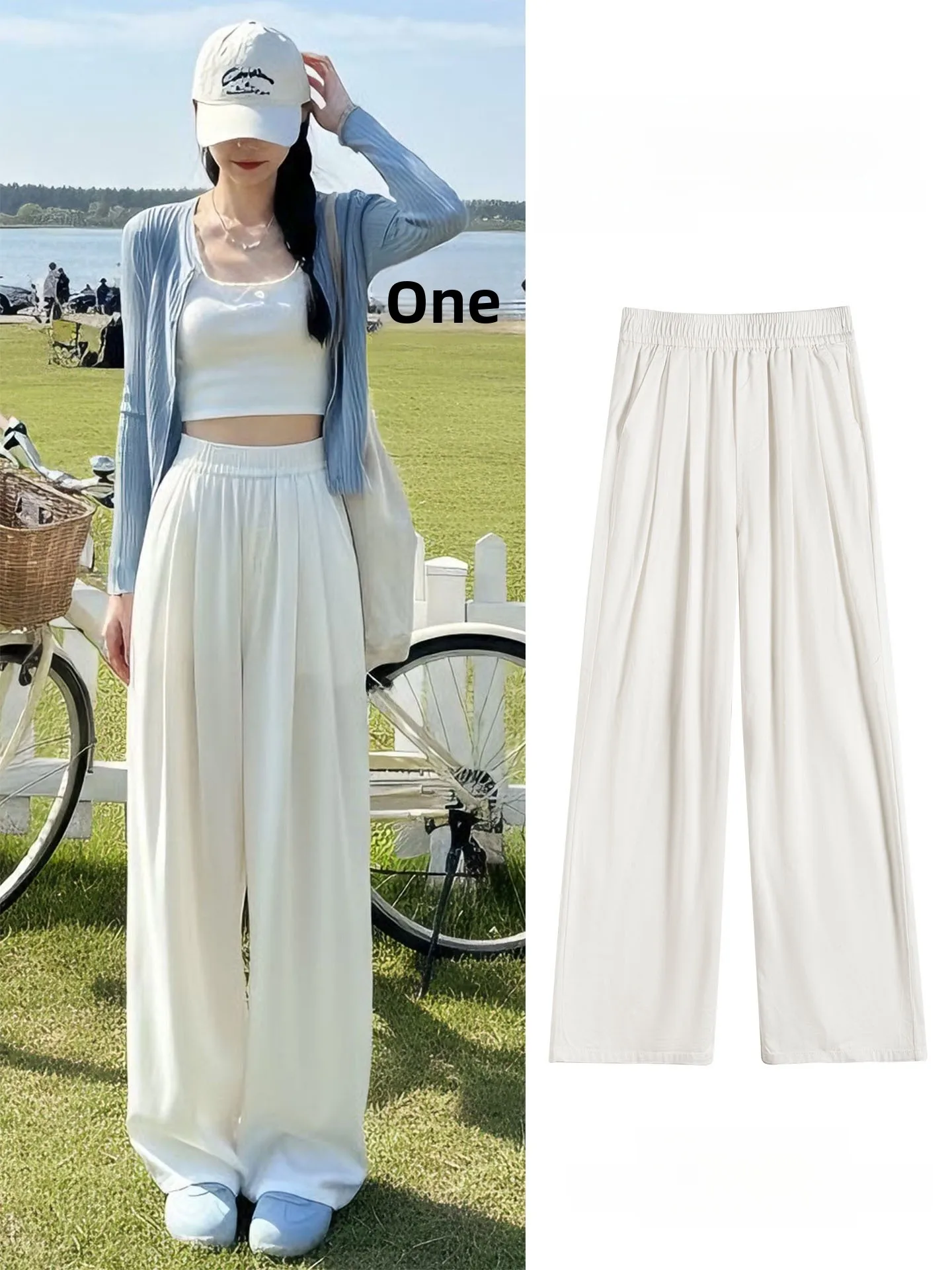 White Straight Leg Jeans Women's Casual High Waist Elastic Waist Spring Autumn New Small Size Loose Fit Wide Leg Pants
White Straight Leg Jeans Women's Casual High Waist Elastic Waist Spring Autumn New Small Size Loose Fit Wide Leg Pants