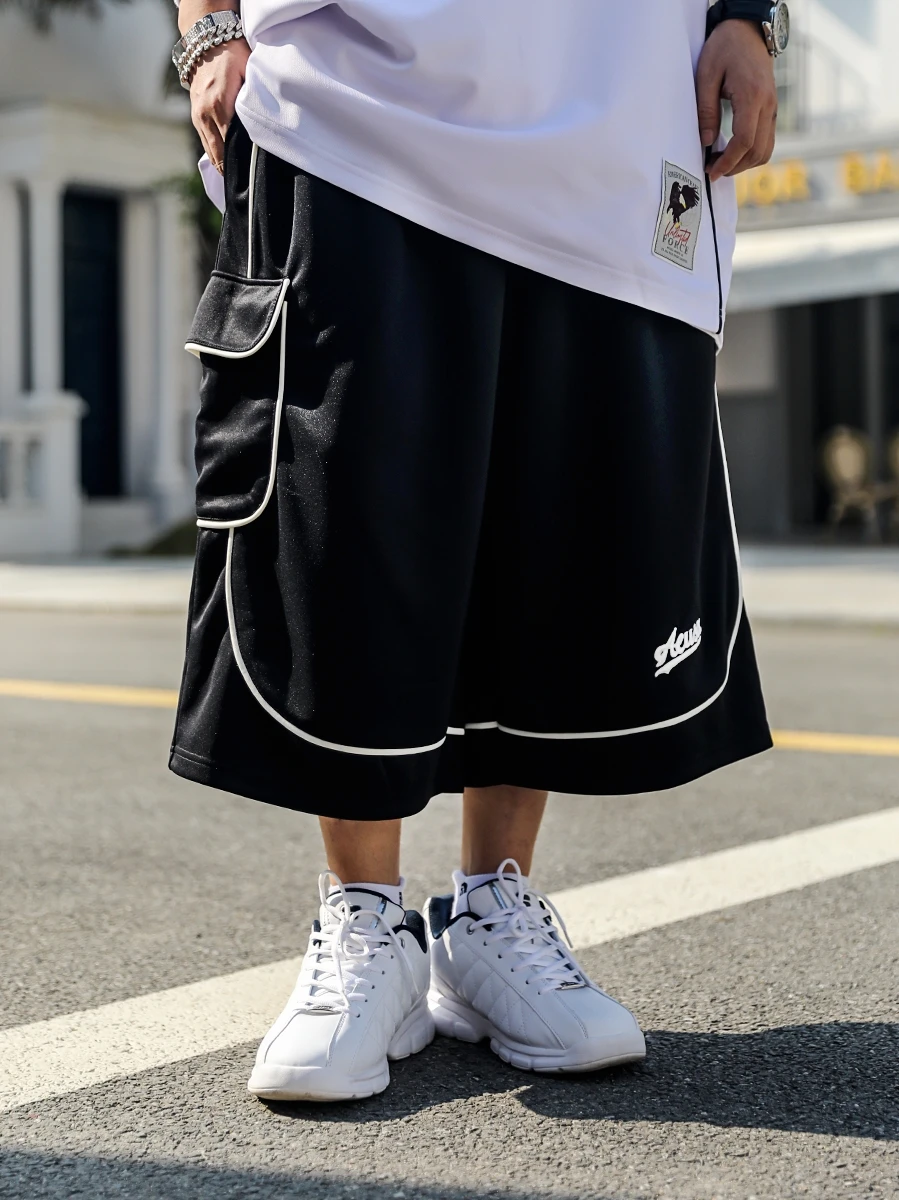 Acusa Street Basketball Shorts over Knee Loose Men Women Casual Pants Spring Summer Season Polyester Fiber Straight Leg Trousers
Acusa Street Basketball Shorts over Knee Loose Men Women Casual Pants Spring Summer Season Polyester Fiber Straight Leg Trousers