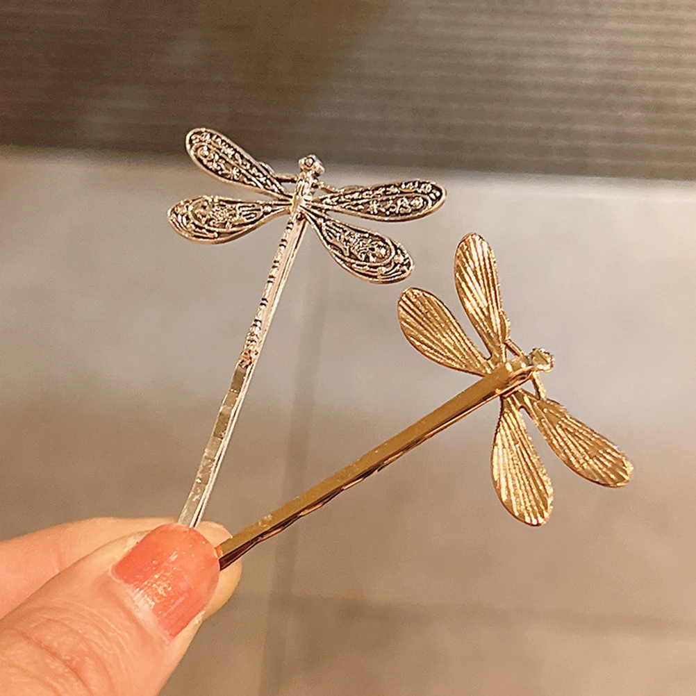 6 pcs Vintage Dragonfly Hair Clips Retro Metal Pins for Women Decorative Bobby Pin Set Silver Gold Hair Accessories
6 pcs Vintage Dragonfly Hair Clips Retro Metal Pins for Women Decorative Bobby Pin Set Silver Gold Hair Accessories