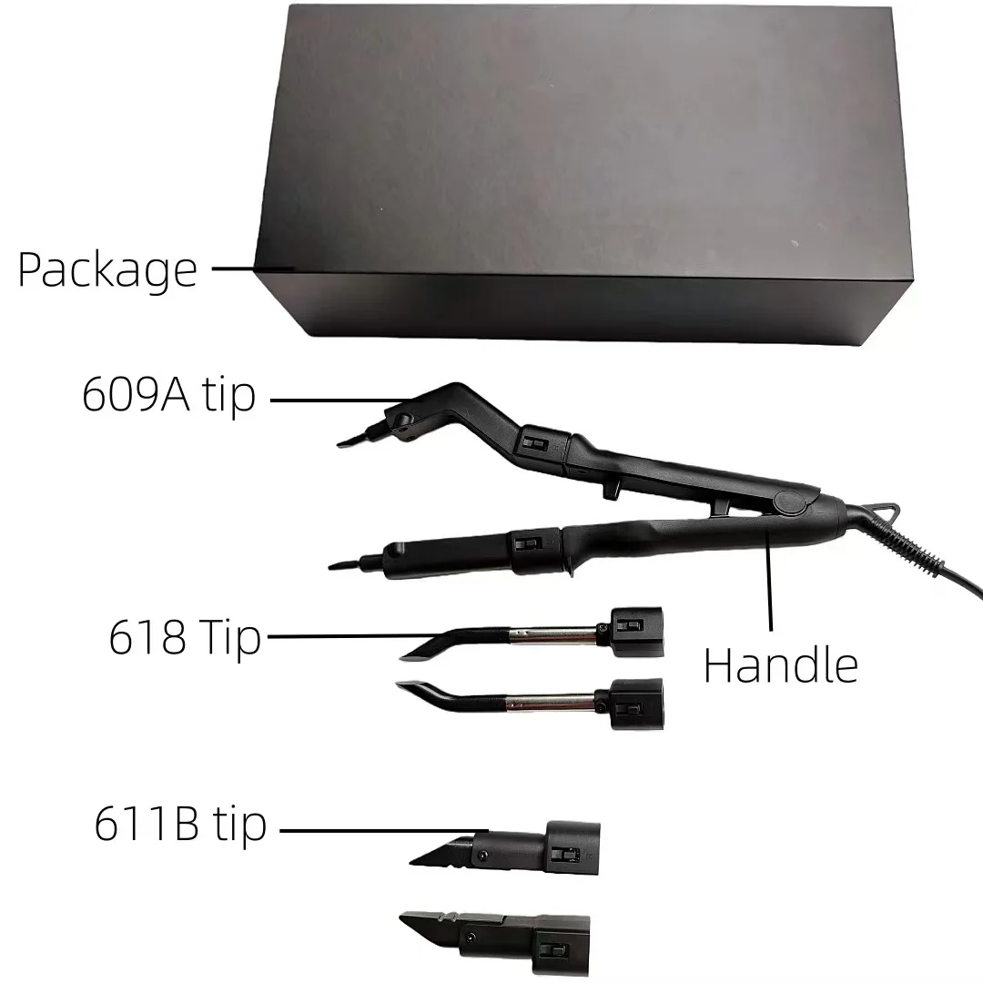 2026 New arrival 866A Quality 3 tips can change Heat Hair Connector Temperature Controllable Heat Iron Hair Extension Tools Kit
2026 New arrival 866A Quality 3 tips can change Heat Hair Connector Temperature Controllable Heat Iron Hair Extension Tools Kit