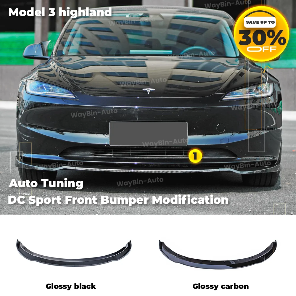 Body Kits For Tesla Model 3 Highland 2024 Front Bumper Lip DC Sport Front Guard Trim Spoiler ABS Black Carbon Auto Accessories
Body Kits For Tesla Model 3 Highland 2024 Front Bumper Lip DC Sport Front Guard Trim Spoiler ABS Black Carbon Auto Accessories