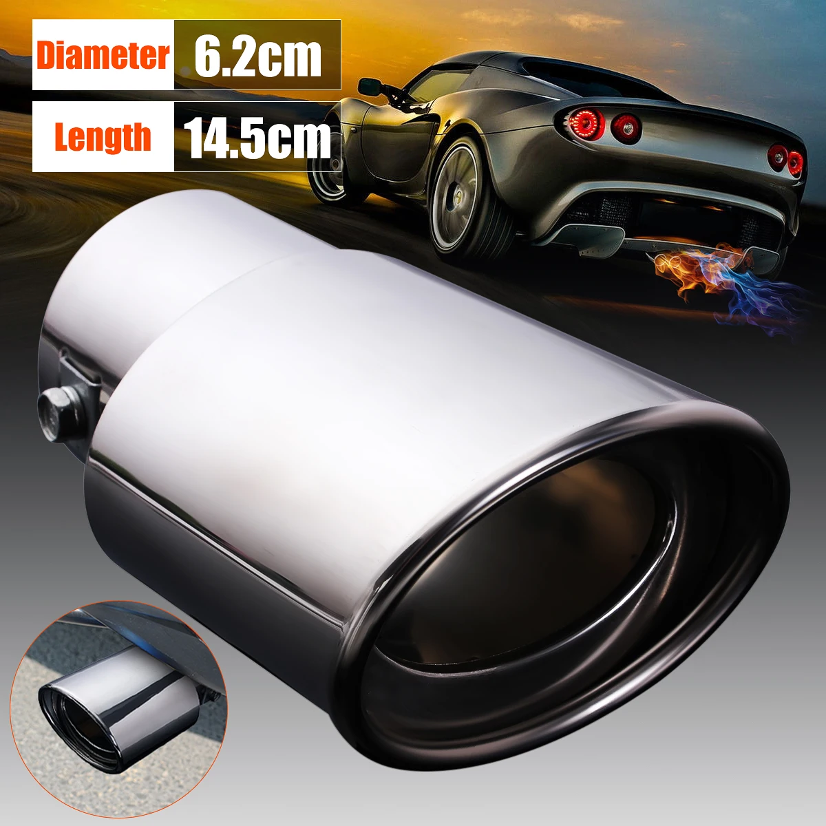 Stainless Steel Universal Car Rear Round Straight Exhaust Pipe Tail Muffler Tip
Stainless Steel Universal Car Rear Round Straight Exhaust Pipe Tail Muffler Tip