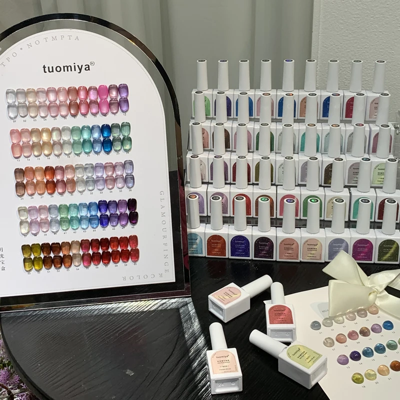 Набор из 60 универсальных цветных гель-лаков с эффектом «кошачий глаз» и «северное сияние» с цветовой палитрой, УФ-гель для ногтей, украшения для дизайна ногтей своими руками.
Набор из 60 универсальных цветных гель-лаков с эффектом «кошачий глаз» и «северное сияние» с цветовой палитрой, УФ-гель для ногтей, украшения для дизайна ногтей своими руками.