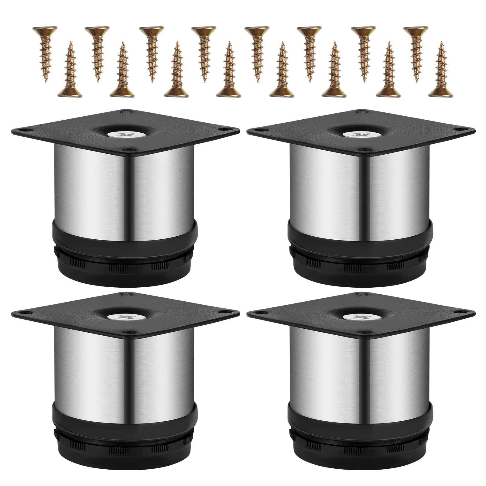 OUNONA 4pcs Adjustable Round Furniture Legs 50mm Stainless Steel Metal Legs for Table Cabinet Replacement Legs for Sofa
OUNONA 4pcs Adjustable Round Furniture Legs 50mm Stainless Steel Metal Legs for Table Cabinet Replacement Legs for Sofa