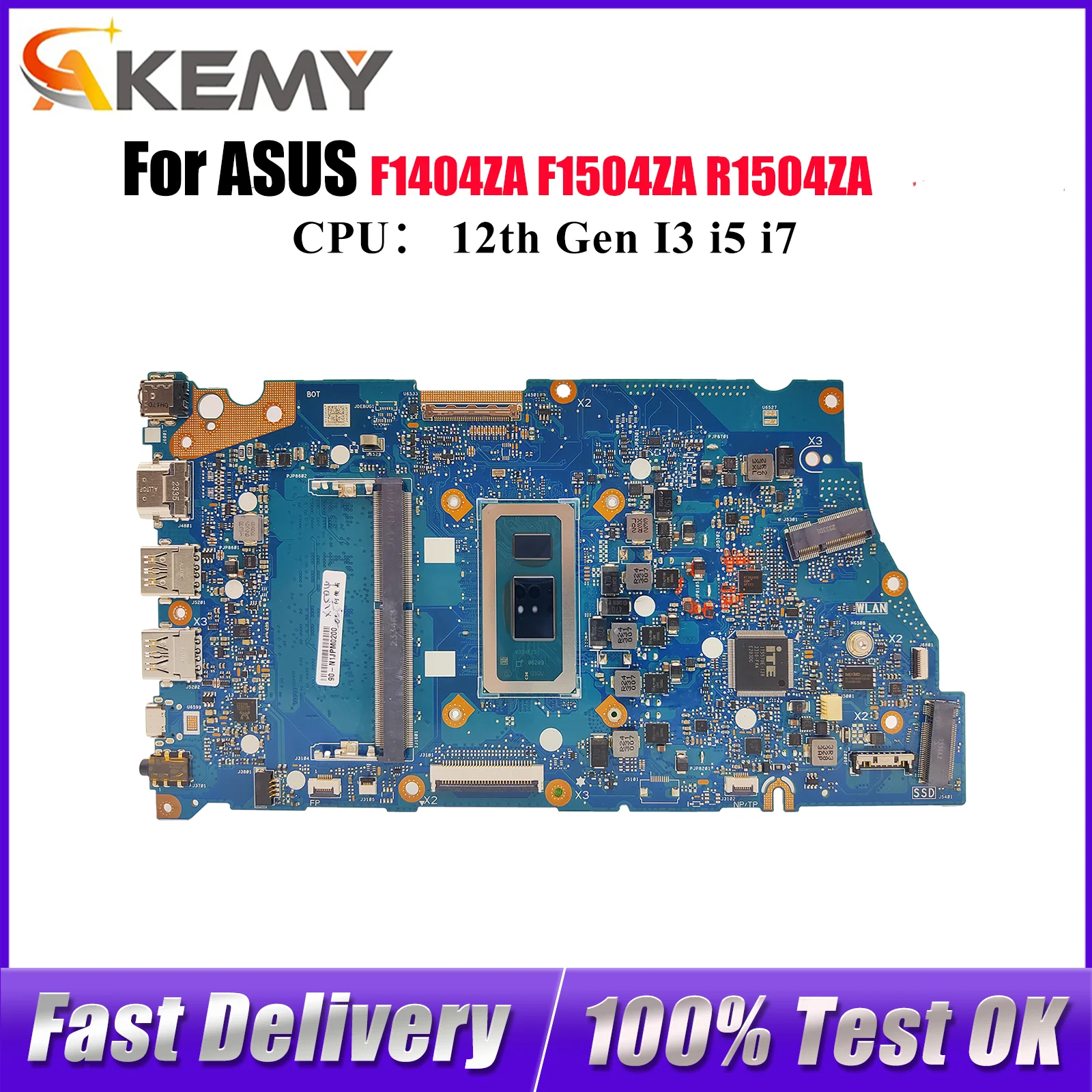 X1704ZA Laptop Motherboard For ASUS VivoBook F1504ZA X1404ZA F1704ZA X1404Z F1404ZA R1504ZA Mainboard With 12th Gen I3 i5 i7 stk
X1704ZA Laptop Motherboard For ASUS VivoBook F1504ZA X1404ZA F1704ZA X1404Z F1404ZA R1504ZA Mainboard With 12th Gen I3 i5 i7 stk