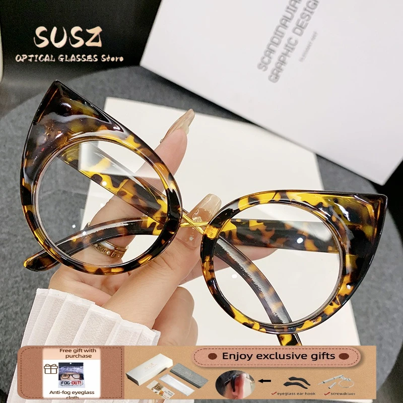 SUSZ Cat Eye Anti Blue Light Reading Glasses Personalized Women High Quality Anti-reflection Myopia Prescription Eyeglasses
SUSZ Cat Eye Anti Blue Light Reading Glasses Personalized Women High Quality Anti-reflection Myopia Prescription Eyeglasses