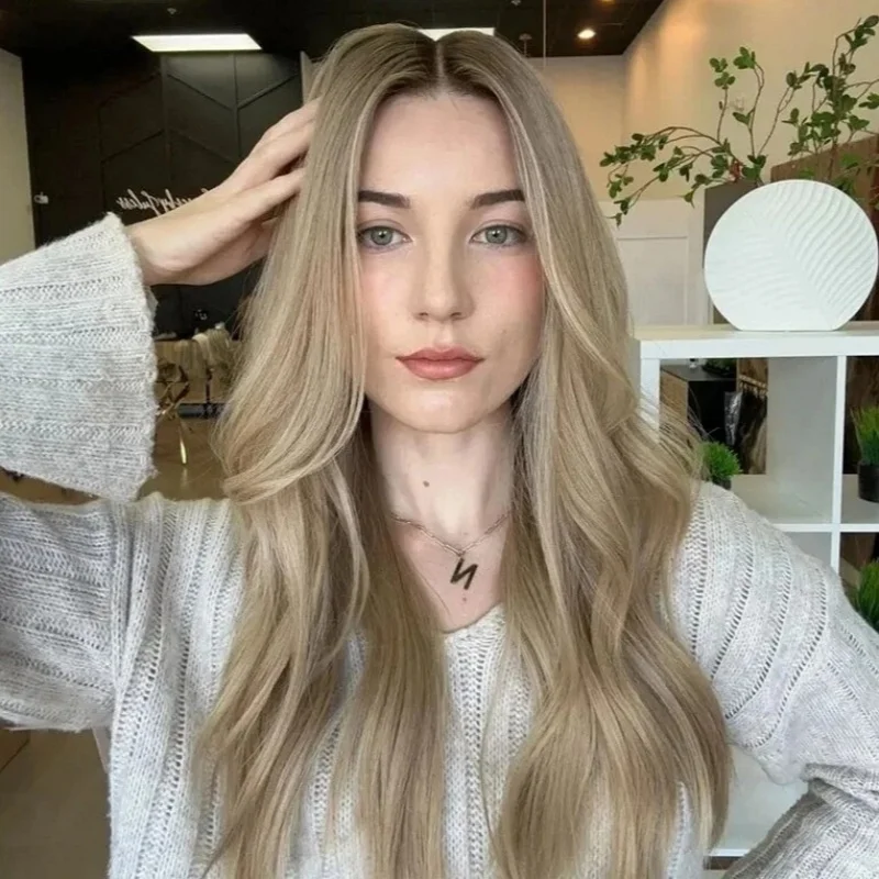 Long Water Wave Synthetic Lace Front Wig Ombre Highlight Light Blonde Wig Female Trendy Cheap Wigs On Clearance Sale Top Sale
Long Water Wave Synthetic Lace Front Wig Ombre Highlight Light Blonde Wig Female Trendy Cheap Wigs On Clearance Sale Top Sale
