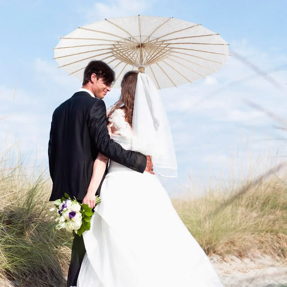 Oil Paper Umbrella 56cm Length 60cm Diameter White Bamboo Parasol Fashion Accessory Protective Decorative Wedding Party
Oil Paper Umbrella 56cm Length 60cm Diameter White Bamboo Parasol Fashion Accessory Protective Decorative Wedding Party