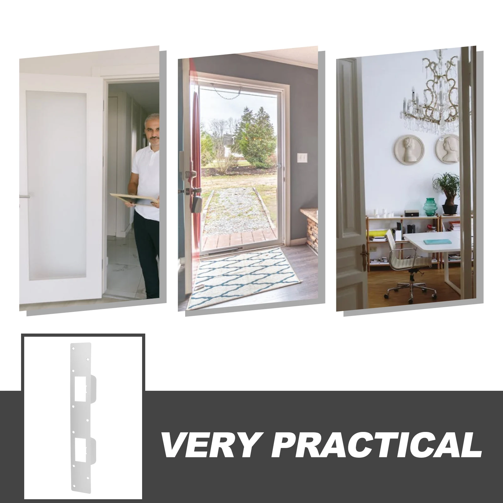 Heavy Duty Door Security Latch Plate Reinforcement Strike Plates for Exterior Interior Doors Anti Pry Home Hardware
Heavy Duty Door Security Latch Plate Reinforcement Strike Plates for Exterior Interior Doors Anti Pry Home Hardware