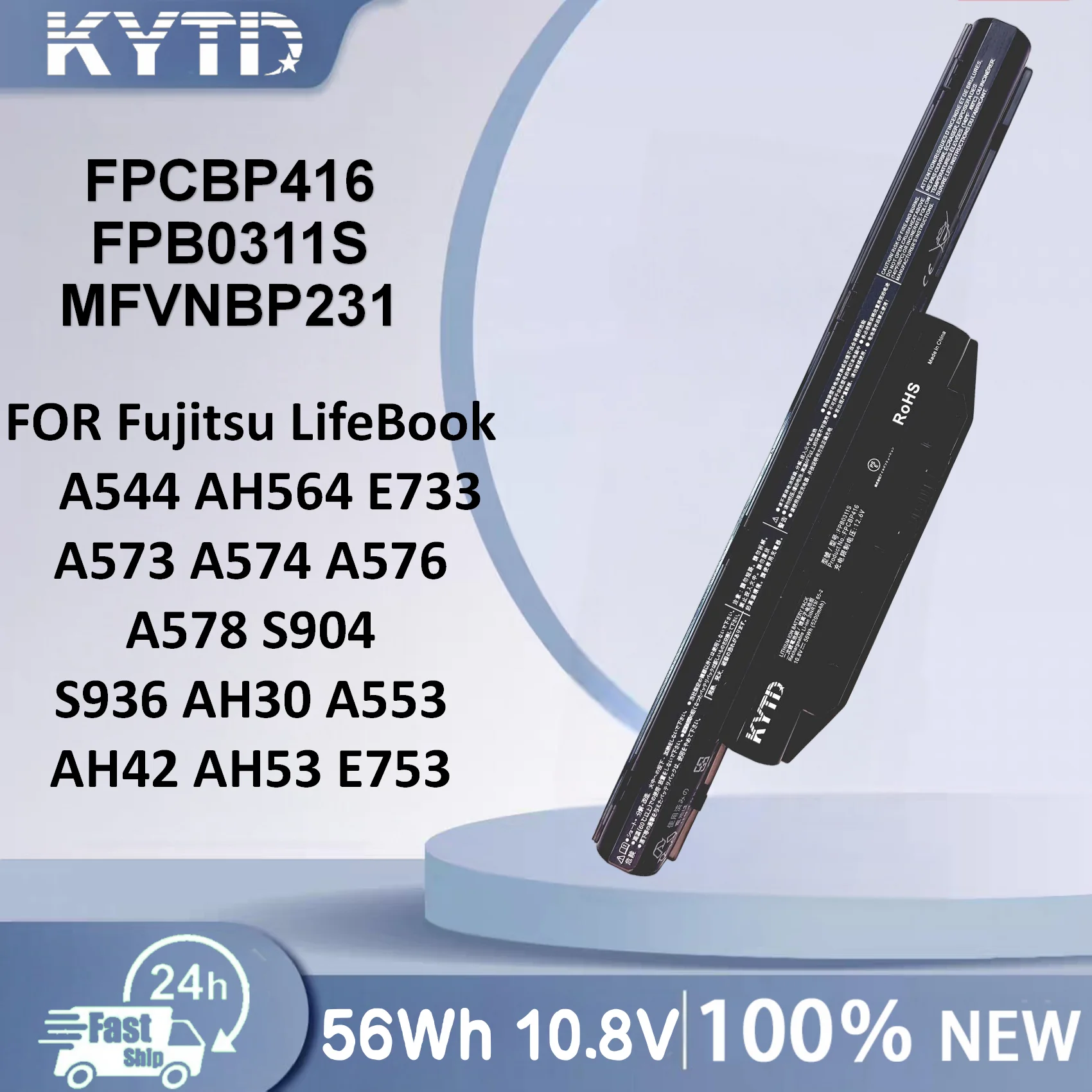 KYTD 5200mAH FPCBP429 Battery for Fujitsu LifeBook A544 AH564 E733 SH904 FFPCBP426 FPCBP404 FPCBP416 FPCBP434 FPCBP405 54WH
KYTD 5200mAH FPCBP429 Battery for Fujitsu LifeBook A544 AH564 E733 SH904 FFPCBP426 FPCBP404 FPCBP416 FPCBP434 FPCBP405 54WH