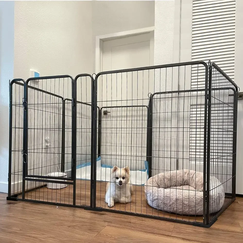 Portable Metal Dog Exercise Pen with Door, Outdoor Enclosure, and Play Yard for Camping (31 Inch)
Portable Metal Dog Exercise Pen with Door, Outdoor Enclosure, and Play Yard for Camping (31 Inch)