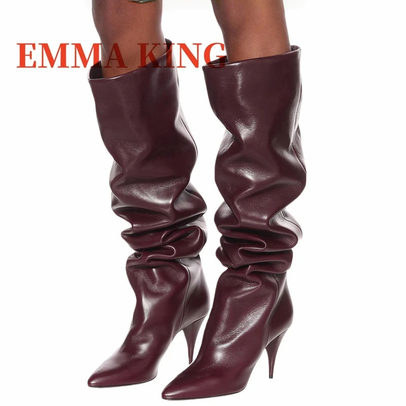 Women's Slouch Boots Sexy Pointed Toe Stiletto Heel Knee High Boots Fashionable Simple Commuting Women's Boots Large Size Shoes
Women's Slouch Boots Sexy Pointed Toe Stiletto Heel Knee High Boots Fashionable Simple Commuting Women's Boots Large Size Shoes