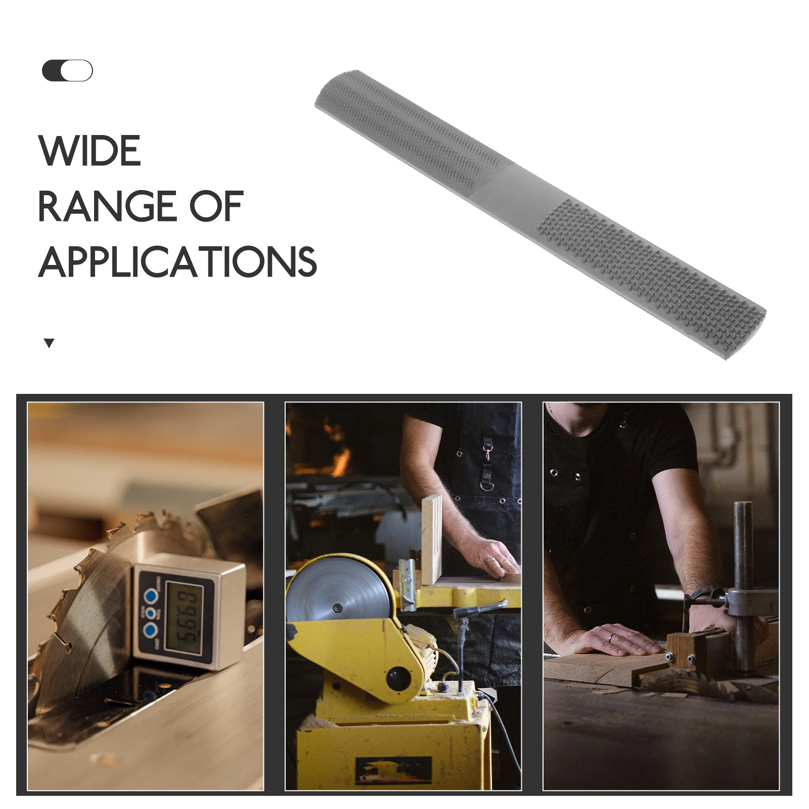 Wood File Multi-Functional Steel and Wood Rasp Tool for Trimming Polishing Metalworking Carpentry Hand Craft File Tool