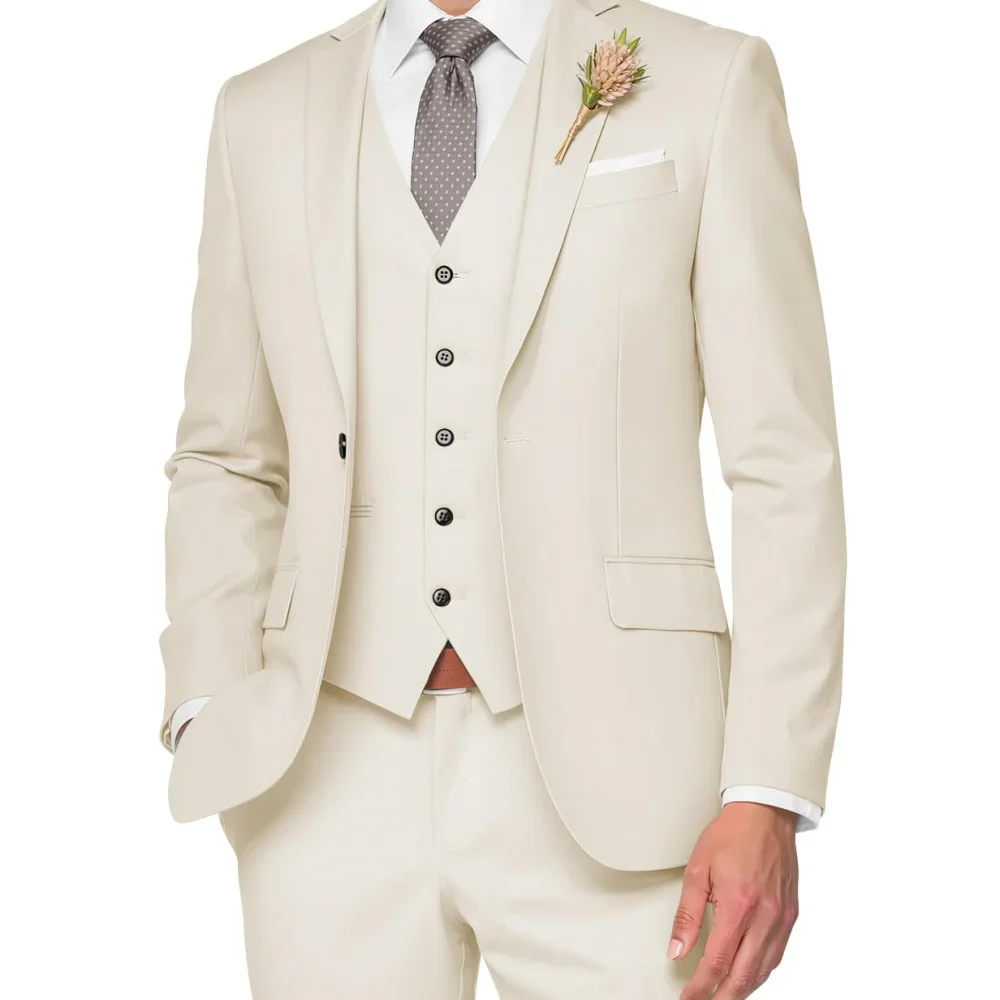 (Blazer+ Vest + Pants) Suit 6XL Men's Fashion Casual Gentleman Slim Fit Work Solid Color Outdoor Business Wedding Banquet Suit
(Blazer+ Vest + Pants) Suit 6XL Men's Fashion Casual Gentleman Slim Fit Work Solid Color Outdoor Business Wedding Banquet Suit