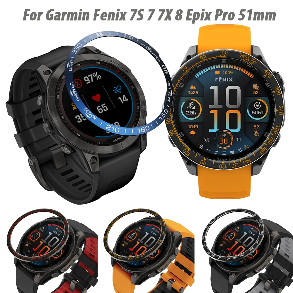 Metal Rings For Garmin Fenix 7S 7 7X 8 Epix Pro 51mm Stainless Steel Bezel Protection Watch Case Bumper Rings Watch Accessories
Metal Rings For Garmin Fenix 7S 7 7X 8 Epix Pro 51mm Stainless Steel Bezel Protection Watch Case Bumper Rings Watch Accessories