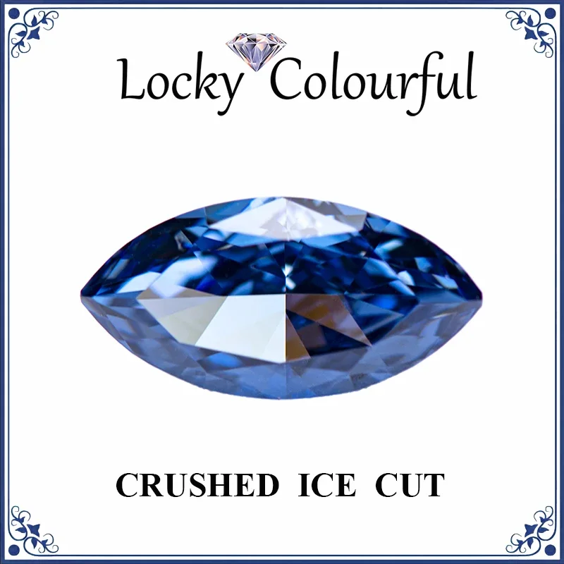 Cubic Zirconia Crushed Ice Cut Marquise Shape Sapphire Blue Color Charms Beads for Diy Jewelry Making Materials No Certificate
Cubic Zirconia Crushed Ice Cut Marquise Shape Sapphire Blue Color Charms Beads for Diy Jewelry Making Materials No Certificate