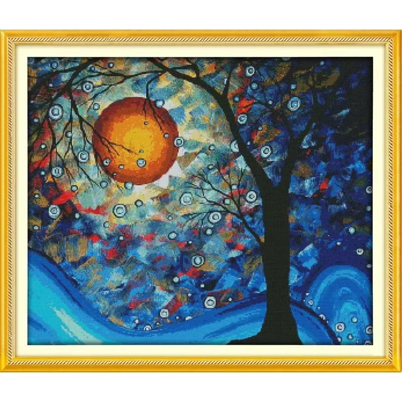 Joy Sunday New Printed Cross Stitch Kit Easy Pattern Aida Stamped Fabric Embroidery Set-" The Tree of Dreams"
Joy Sunday New Printed Cross Stitch Kit Easy Pattern Aida Stamped Fabric Embroidery Set-" The Tree of Dreams"