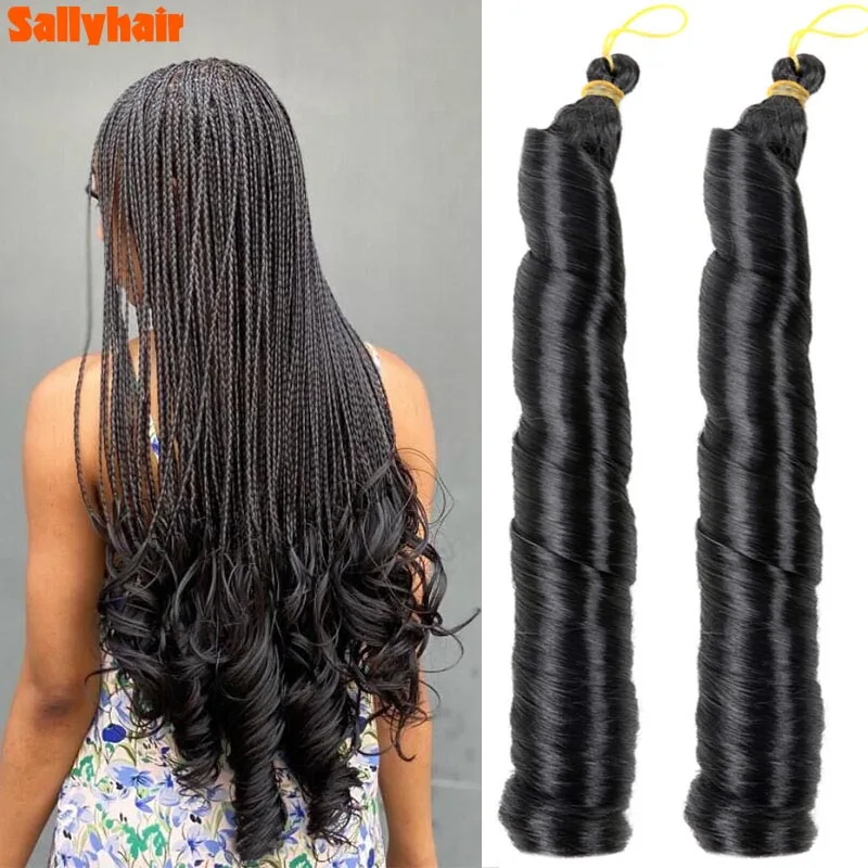 SallyHair Synthetic French Curly Crochet Braiding Hair 22Inch Loose Natural Curly 100g/Pack Spiral Curly Crochet Hair Extensions
SallyHair Synthetic French Curly Crochet Braiding Hair 22Inch Loose Natural Curly 100g/Pack Spiral Curly Crochet Hair Extensions