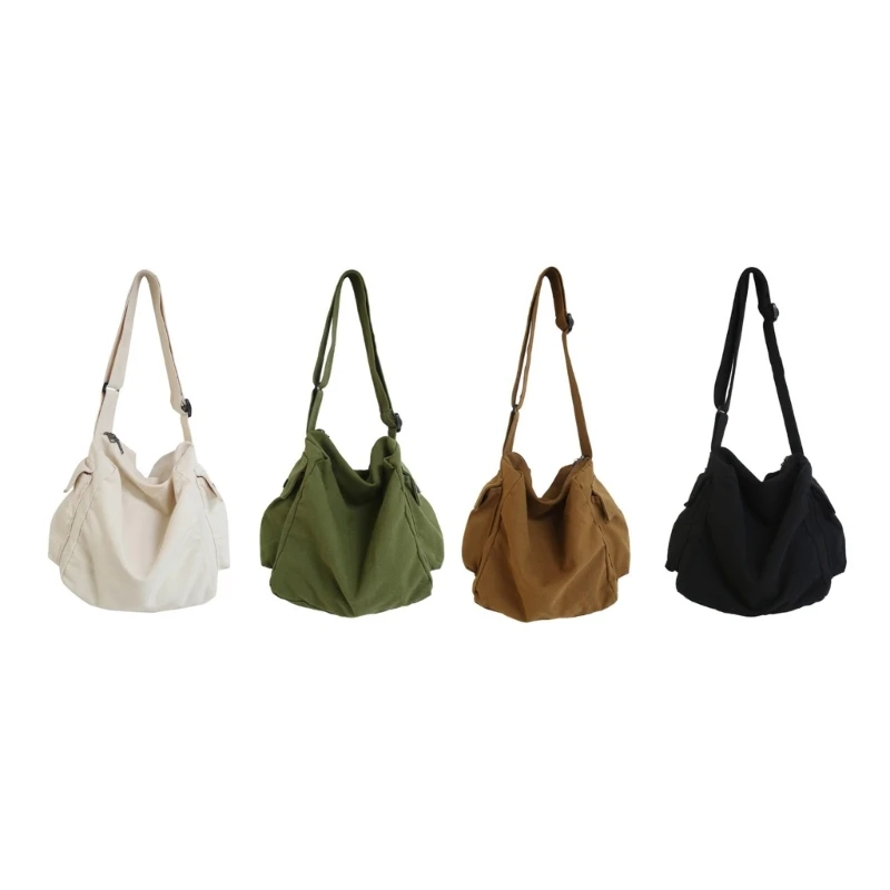 Soft Canvas Travel Shoulder Bag for Women Spacious Crossbody Bag with Adjustable Shoulder Straps
Soft Canvas Travel Shoulder Bag for Women Spacious Crossbody Bag with Adjustable Shoulder Straps