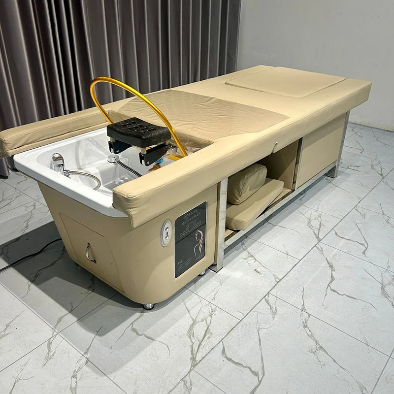 High-end Beauty Salon Shampoo Beds Comfort Massage Water Cycle Fumigation Shampo Chair Luxury Spa Foot Bath Salon Furniture FYSB
High-end Beauty Salon Shampoo Beds Comfort Massage Water Cycle Fumigation Shampo Chair Luxury Spa Foot Bath Salon Furniture FYSB