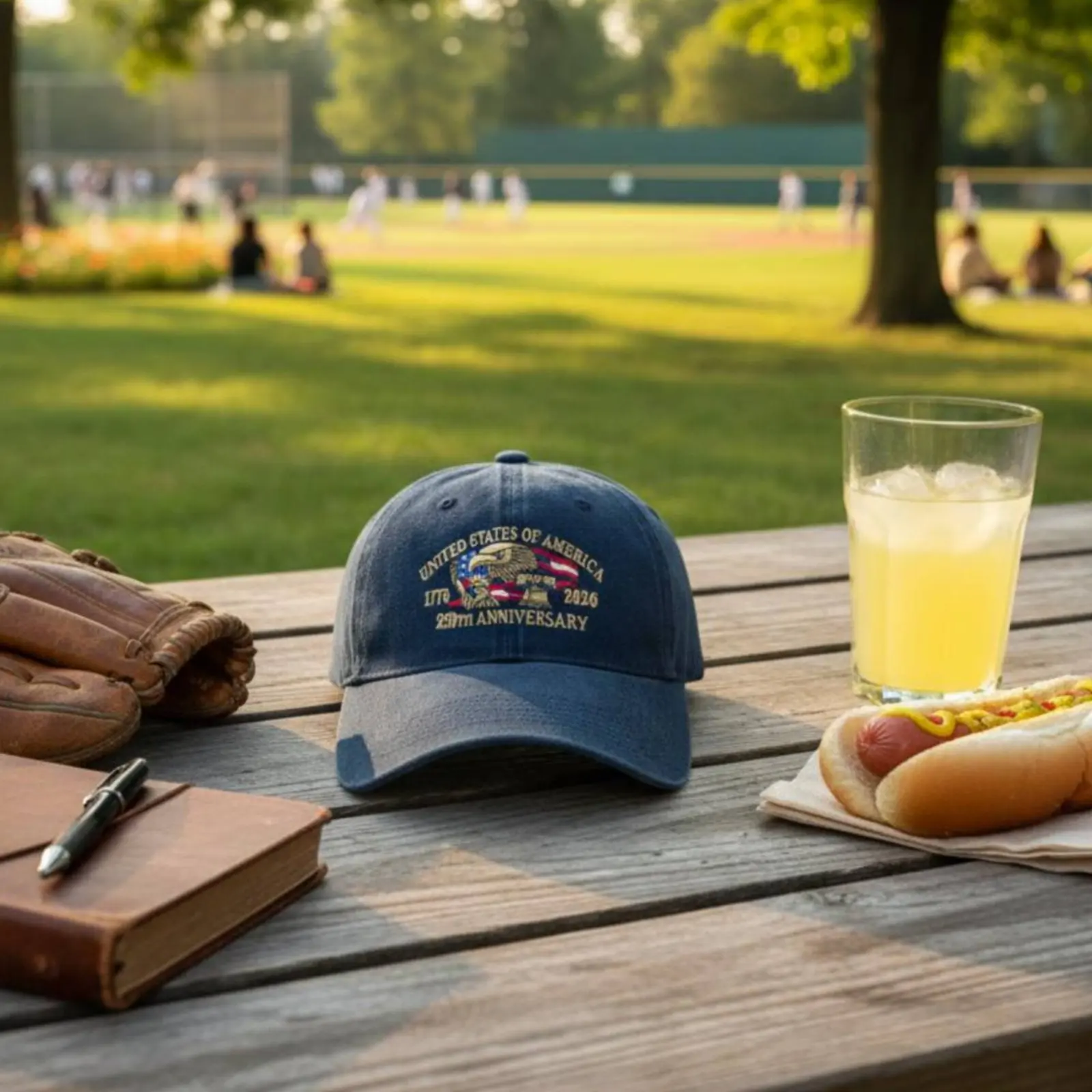 United States 250th Anniversary Cap Gender-Neutral 1776-2026 Commemorative Hat Embroidered Patriotic Hat Pre-Curved Visor
United States 250th Anniversary Cap Gender-Neutral 1776-2026 Commemorative Hat Embroidered Patriotic Hat Pre-Curved Visor