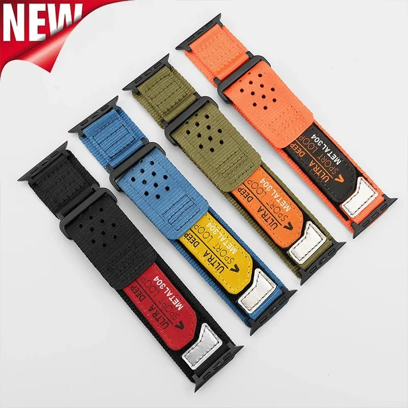 Sport Strap for Apple Watch Band Ultra 2 49mm 45mm 42mm 44mm 41mm Nylon Wristband Bracelet for Iwatch Series 9 8 7 6 5 4 38/40mm
Sport Strap for Apple Watch Band Ultra 2 49mm 45mm 42mm 44mm 41mm Nylon Wristband Bracelet for Iwatch Series 9 8 7 6 5 4 38/40mm