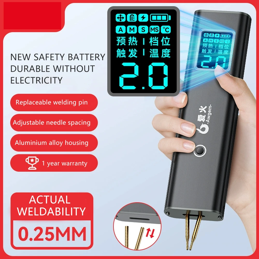 Mini Spot Welding Machine Intelligent Digital Display Handheld Small Portable Household Stainless Steel Diy Kit Tool
Mini Spot Welding Machine Intelligent Digital Display Handheld Small Portable Household Stainless Steel Diy Kit Tool