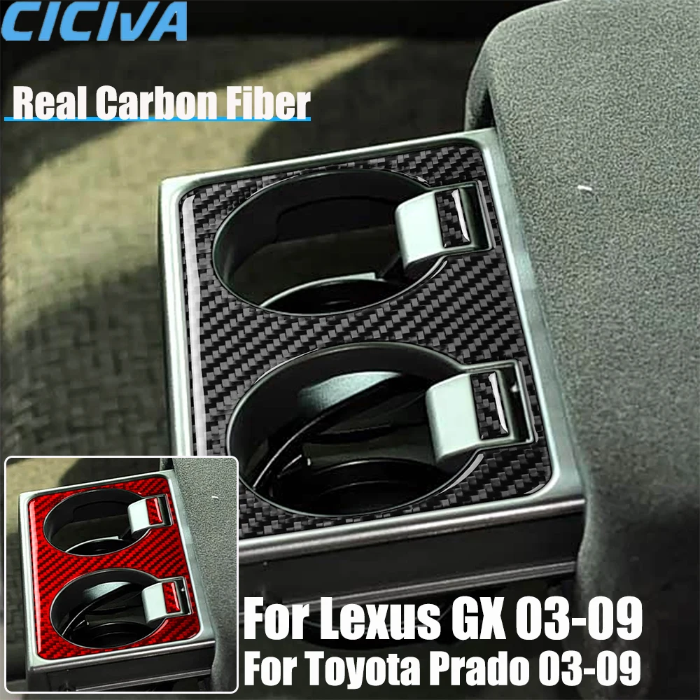 Real Carbon Fiber Car Accessories Rear Armrest Cup Holder Decorative Cover Soft Sticker For Lexus GX For Toyota Prado 2003-2009
Real Carbon Fiber Car Accessories Rear Armrest Cup Holder Decorative Cover Soft Sticker For Lexus GX For Toyota Prado 2003-2009