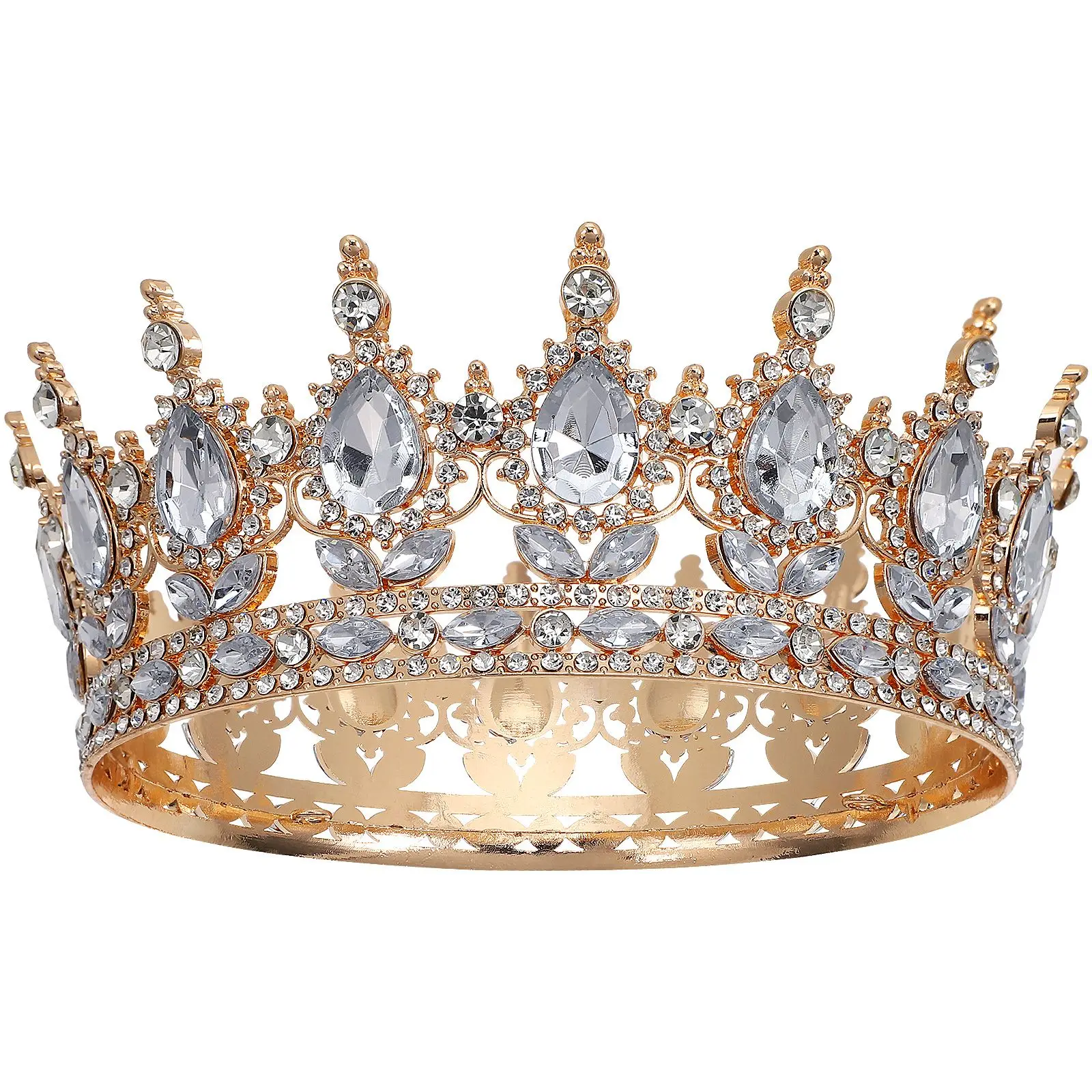Europ style Vintage crystal Crown Jewelry Rhinestone Princess Crown Crystal Tiaras Bridal Crown hair deco Wedding Hair Accessory
Europ style Vintage crystal Crown Jewelry Rhinestone Princess Crown Crystal Tiaras Bridal Crown hair deco Wedding Hair Accessory