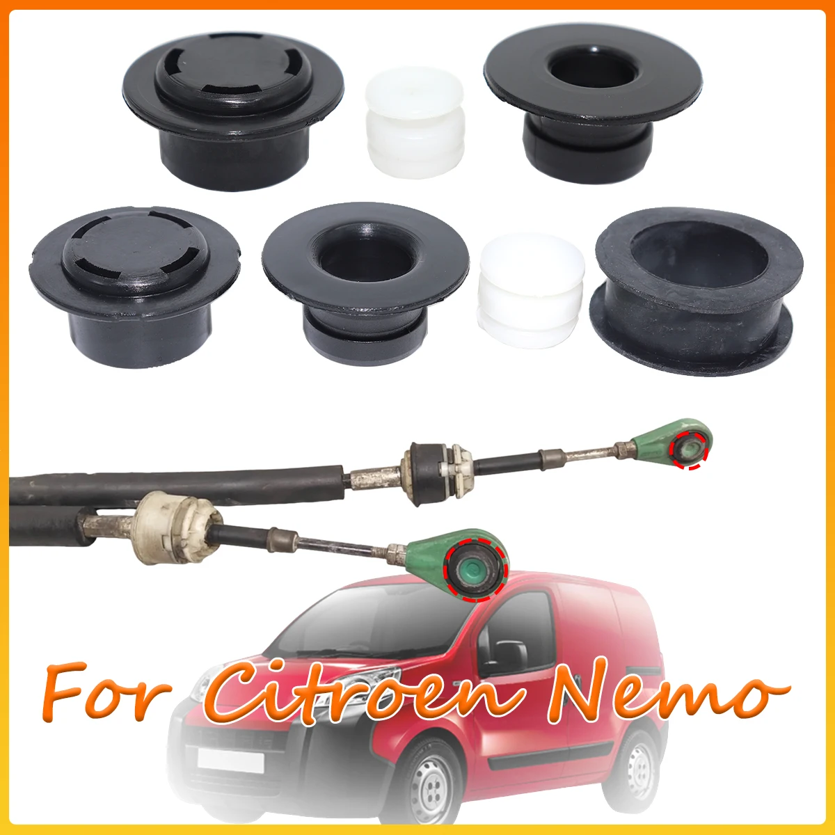 MT Gearbox Shift Cable Linkage Control Bushing Gear Shifter Lever Selector End Rod Replacement For Citroen Nemo 2008-2016 2017
MT Gearbox Shift Cable Linkage Control Bushing Gear Shifter Lever Selector End Rod Replacement For Citroen Nemo 2008-2016 2017