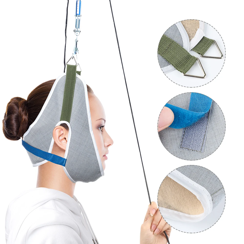 Over Door Hanging Neck Traction Kit Cushion Belt Brace Adjustable Cervical Correction Stretcher Back Head Massager
Over Door Hanging Neck Traction Kit Cushion Belt Brace Adjustable Cervical Correction Stretcher Back Head Massager