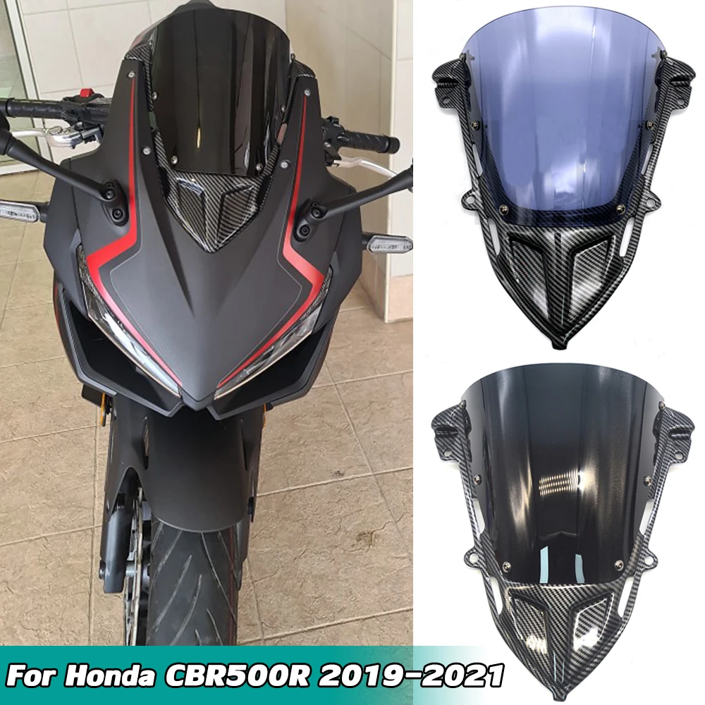 Motorcycle Accessories CBR500R Windscreen Windshield Wind Deflector For Honda CBR 500R 2019 2020 2021 Double Bubble Carbon Fiber
Motorcycle Accessories CBR500R Windscreen Windshield Wind Deflector For Honda CBR 500R 2019 2020 2021 Double Bubble Carbon Fiber
