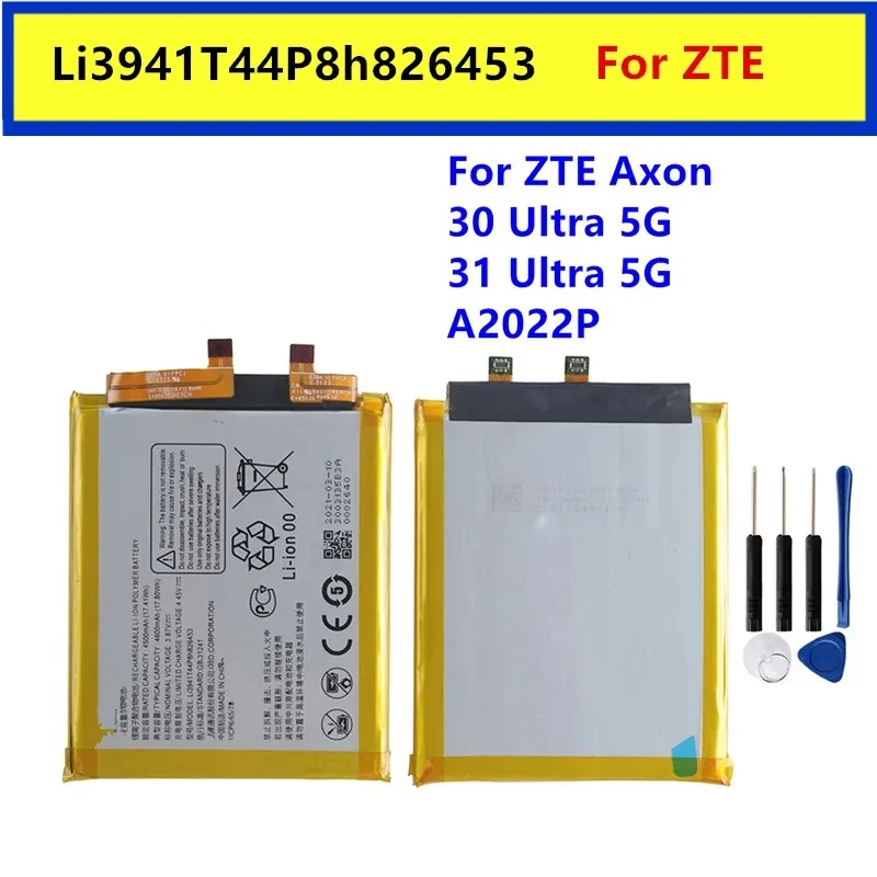 Original New Battery 4600mAh LI3941T44P8H826453 826453 Battery For ZTE Axon 30 Ultra 5G 31 Ultra A30Ultra A2022P +Free Tools
Original New Battery 4600mAh LI3941T44P8H826453 826453 Battery For ZTE Axon 30 Ultra 5G 31 Ultra A30Ultra A2022P +Free Tools