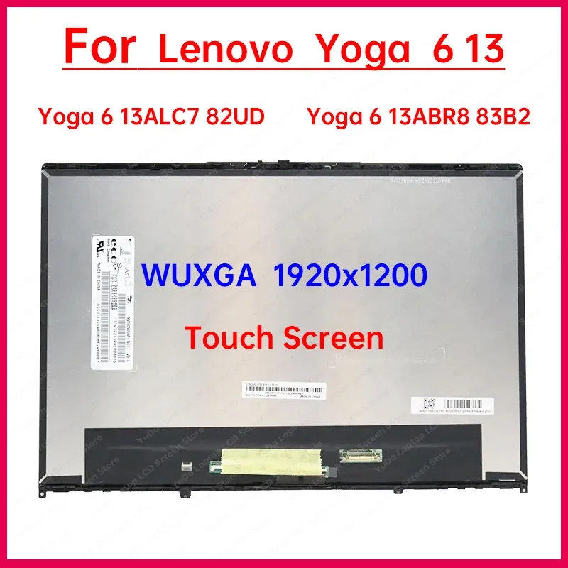 13,3-дюймовый сенсорный ЖК-экран для ноутбука Lenovo Yoga 6 13ALC7 82UD 13ABR8 83B2, замена дигитайзера дисплея в сборе 1920x1200
13,3-дюймовый сенсорный ЖК-экран для ноутбука Lenovo Yoga 6 13ALC7 82UD 13ABR8 83B2, замена дигитайзера дисплея в сборе 1920x1200
