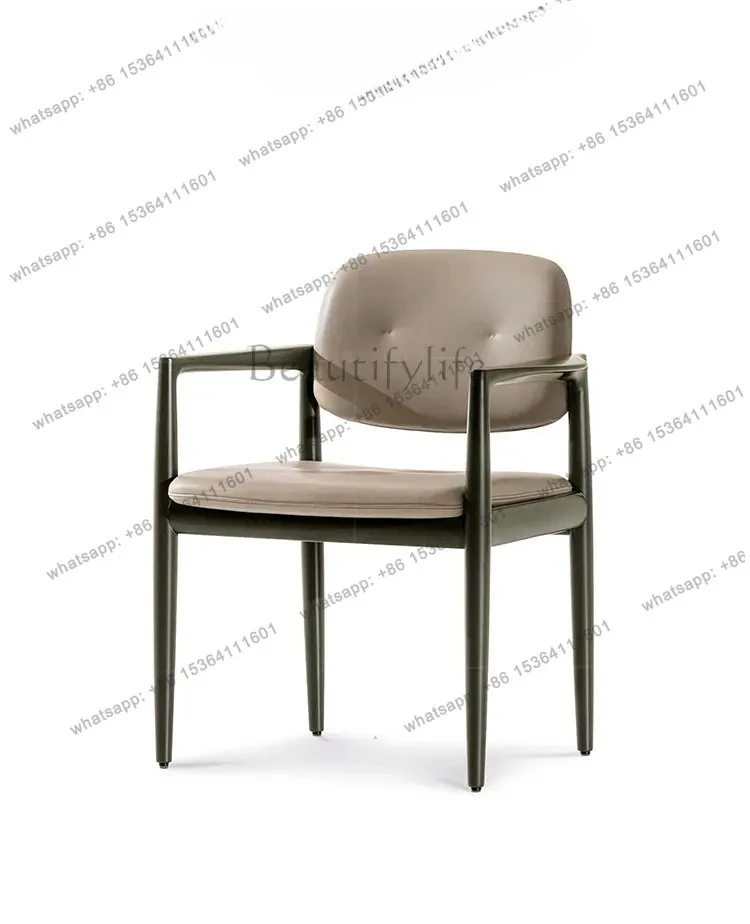 Nordic Leather Dining Chair Home Modern Simple Solid Wood Chair Book Table Italian Minimalist Leisure Chair Backrest Stool
Nordic Leather Dining Chair Home Modern Simple Solid Wood Chair Book Table Italian Minimalist Leisure Chair Backrest Stool