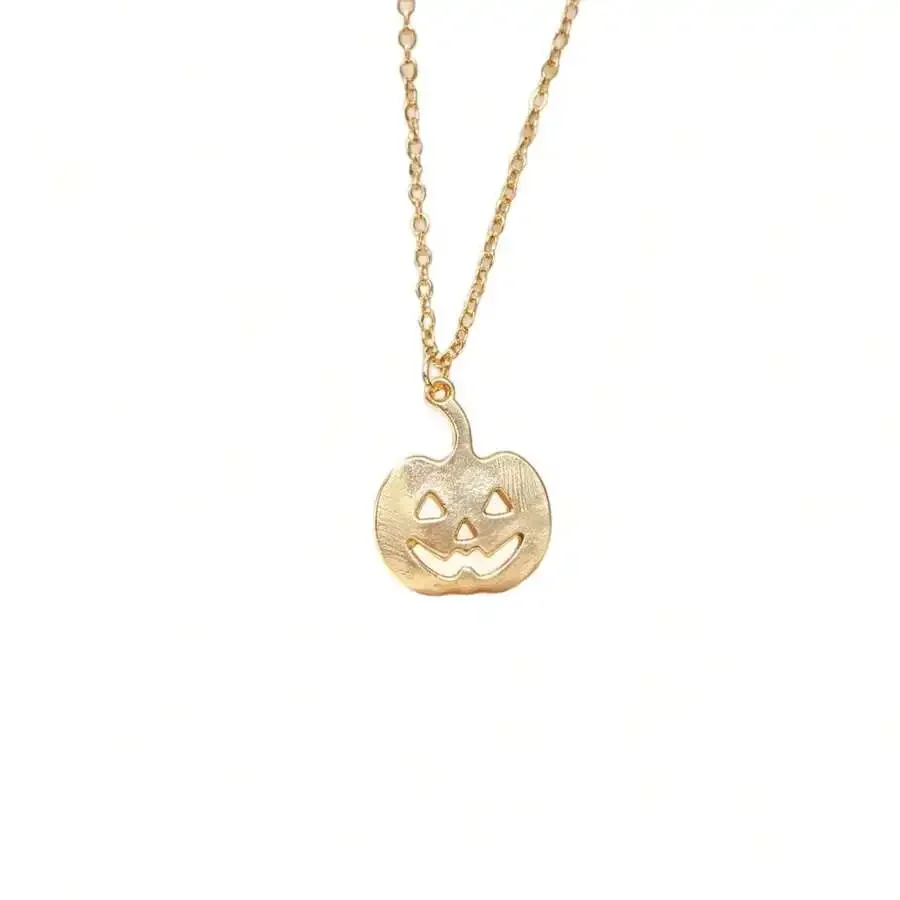 Golden Pumpkin Jack O Lantern Pendant Chain Necklace For Halloween Boho Party Accessory
Golden Pumpkin Jack O Lantern Pendant Chain Necklace For Halloween Boho Party Accessory