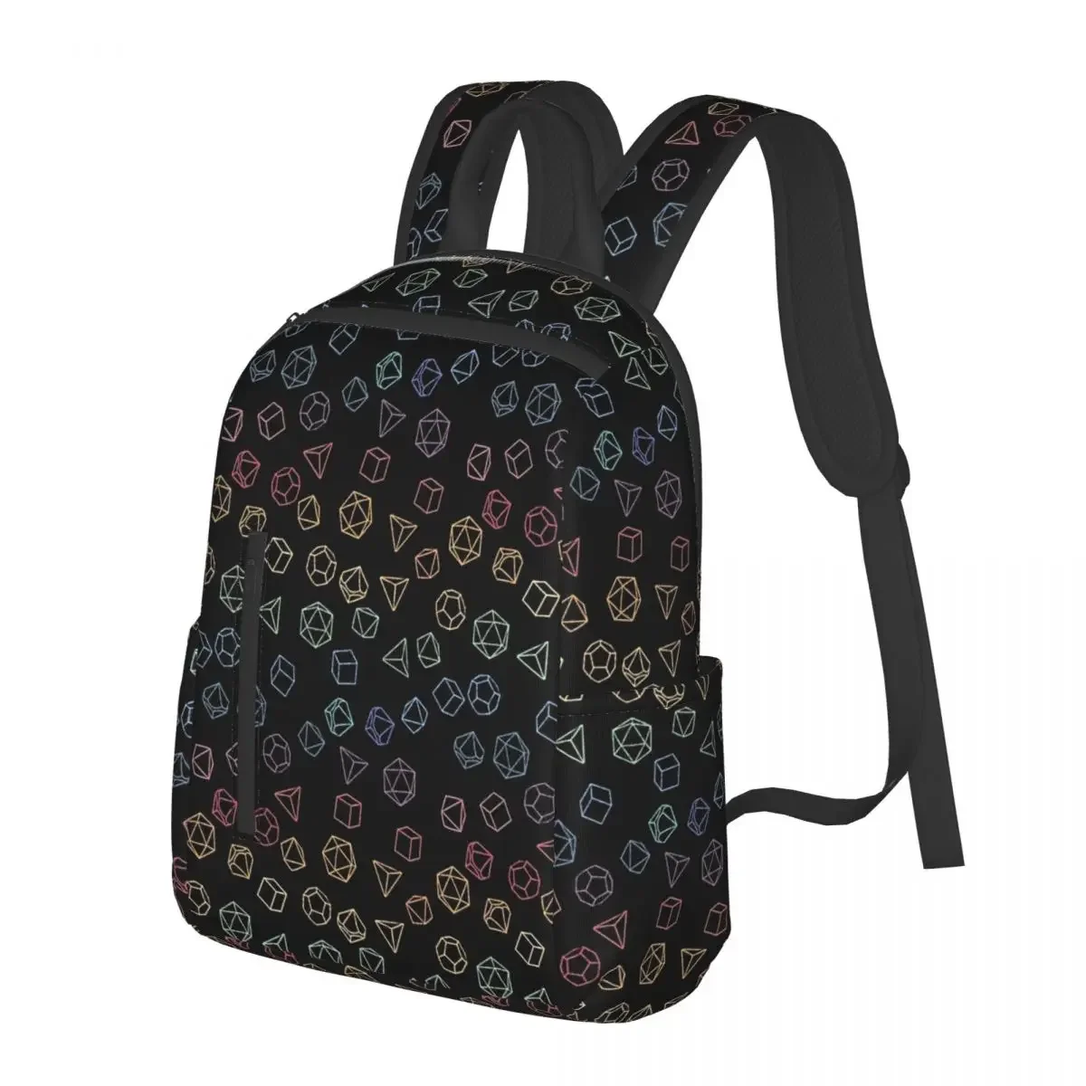 DnD Dice Rainbow On Black Pattern Comforter Student Backpack School Bag for Boys Girls Fashion Bookbag Shoulder Bags
DnD Dice Rainbow On Black Pattern Comforter Student Backpack School Bag for Boys Girls Fashion Bookbag Shoulder Bags