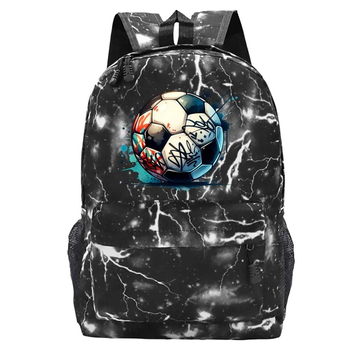 Graffiti Football Soccer Backpack Boys Girls Student School Bag Men Women Sports Travel Laptop Backpack Fan Gift
Graffiti Football Soccer Backpack Boys Girls Student School Bag Men Women Sports Travel Laptop Backpack Fan Gift