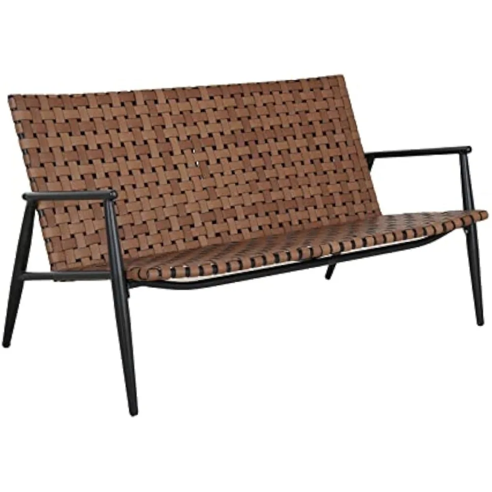 Outdoor Conversation Loveseat,Leather-Look Wicker Outdoor Powder Coated Aluminum Frame 2-Seat Sofa for Patio Garden Balcony.
Outdoor Conversation Loveseat,Leather-Look Wicker Outdoor Powder Coated Aluminum Frame 2-Seat Sofa for Patio Garden Balcony.