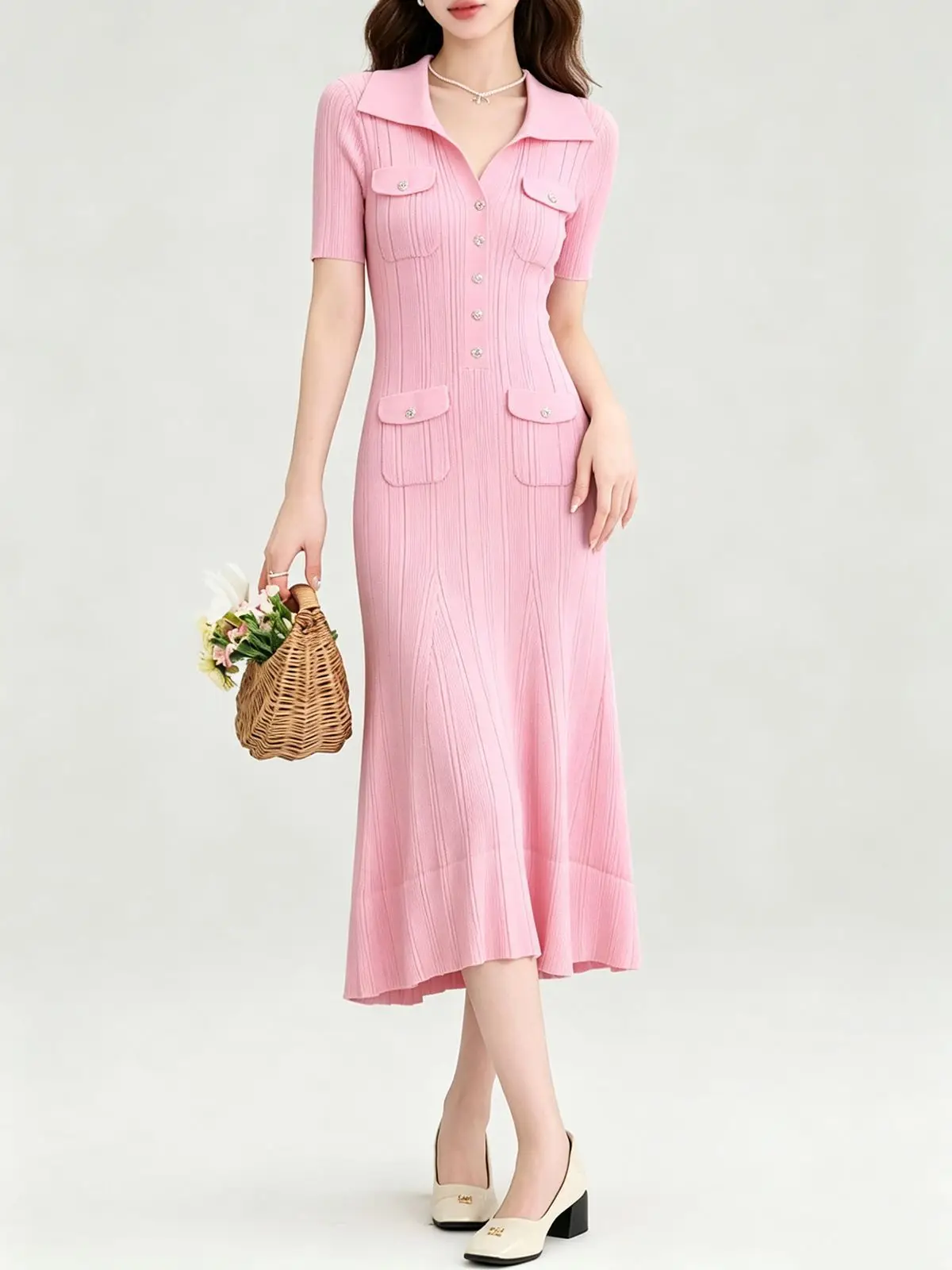 Vintage Turn-down Collar Knit Maxi Dress Single-breasted Elegant A-line Long Shirt Dress for Lady Fashion Brand
Vintage Turn-down Collar Knit Maxi Dress Single-breasted Elegant A-line Long Shirt Dress for Lady Fashion Brand