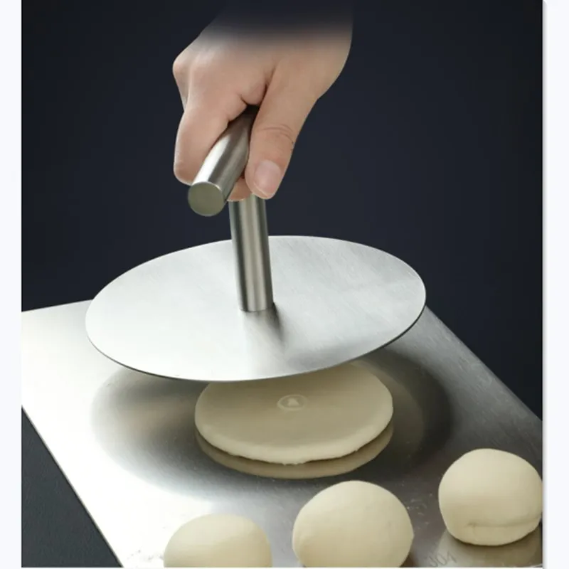 Kitchen Tool Stainless Steel Round Tortilla Press with Handle for Household hand pressure Pie Crust Cookie Pastry
Kitchen Tool Stainless Steel Round Tortilla Press with Handle for Household hand pressure Pie Crust Cookie Pastry