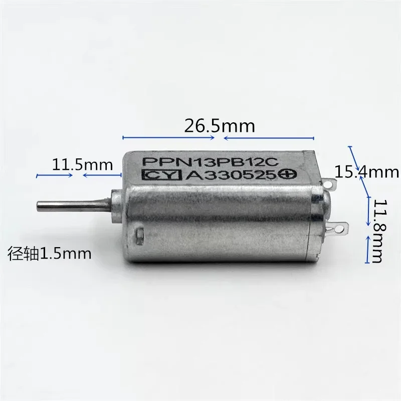 PPN13PB12C Mini 050 DC Motor 3V 6V 9V 12000RPM 15mm Micro Electric Motor for DIY Car AV Equipment CD DVD Player Toy Models
PPN13PB12C Mini 050 DC Motor 3V 6V 9V 12000RPM 15mm Micro Electric Motor for DIY Car AV Equipment CD DVD Player Toy Models